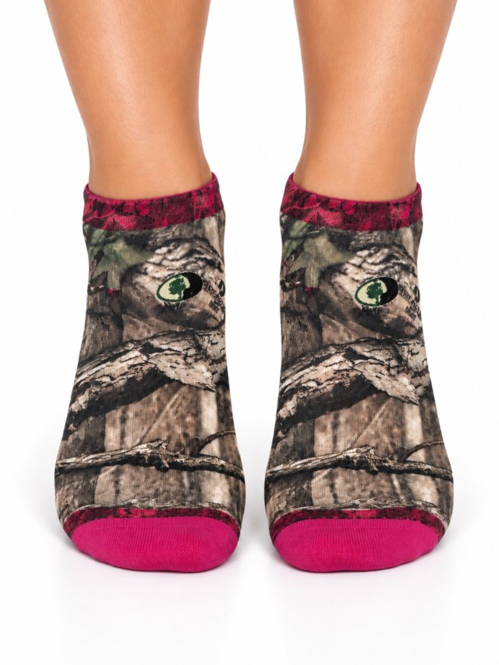 Mossy Oak Women's Camo Liner Socks Break-Up Pink Arch Support MD 7-10.5 NEW